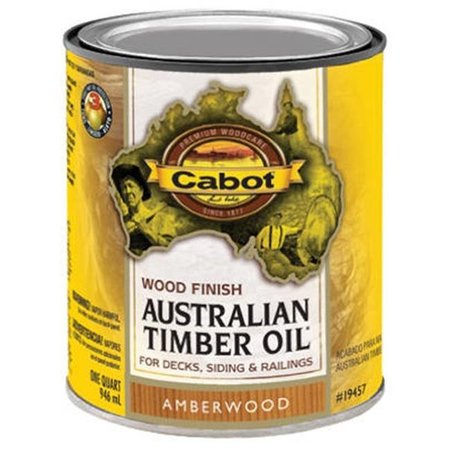 SAMUEL CABOT INC Cabot Samuel 19457-05 Australian Timber Oil  QT  Amberwood  Wood Finish - pack of 4 138141